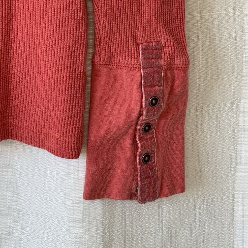 Sundance Top Womens Xs Pink Waffle Knit Stretch long sleeve - Picture 8 of 8